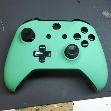 Custom green/black xbox one controller. Right stick is interchangeable ...