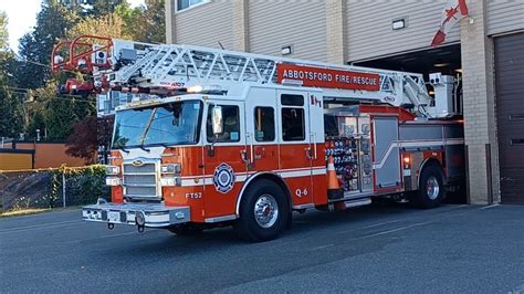 3 IN 1 Abbotsford Fire Rescue Services Quint 6 BCAS Responding