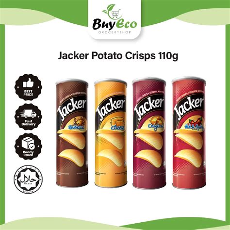 Jacker Potato Crisps G Original Cheese Barbecue Hot Spicy