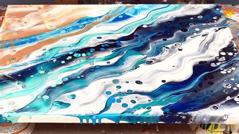 Wild Wave Acrylic Pour Swipe