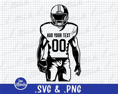 Football Player Svg File For Cricut Football Svg Football Team