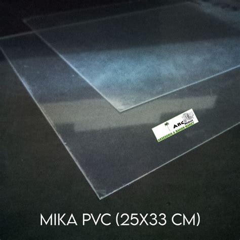 Jual MIKA PVC SHEET BENING CLEAR TEBAL 0 5 MM DAN 1MM UKURAN 25 CM X