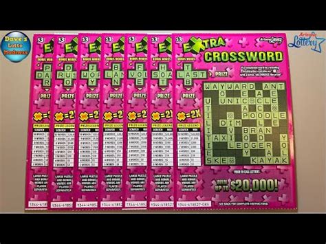 Let S Play Crossword Scratch Offs In A Row K Prize Tickets