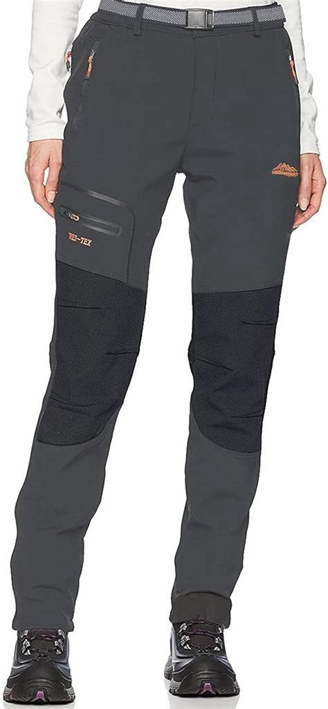 Dafenp Pantaloni Trekking Donna Softshell Pantaloni Da Lavoro Estivi