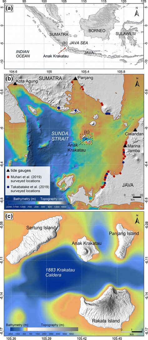 Location maps of Anak Krakatau volcano: a overview of the Anak Krakatau ...