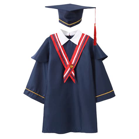 Graduation Gown Outfit For Boys Kids Toddler Doctor Robe Set