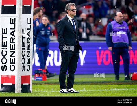 France head coach Fabien Galthie ahead of the Guinness Six Nations match at the Orange Velodrome ...