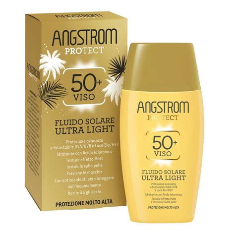 ANGSTROM FLUIDO SOLARE VISO ULTRA LIGHT SPF 50 40 ML Pharmaglamour