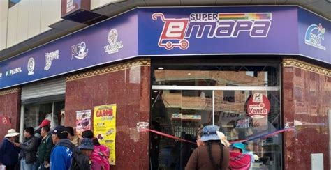 Emapa Inaugura Supermercado En El Alto Que Ofertar Productos