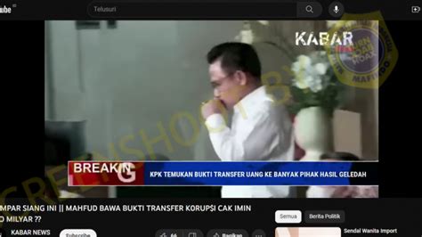 Mahfud Md Bawa Bukti Transfer Korupsi Milik Cak Imin Koma Id