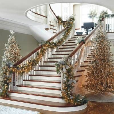 Crystal Ice 60 Pc Ornament Collection Frontgate Christmas Stairs