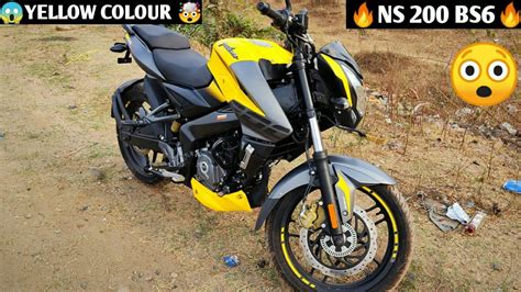 Finally Bajaj Pulsar Ns 200 Bs6 Yellow Colour 😱 ️ Ns 200 Bs6 Yellow