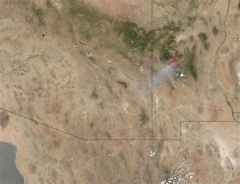 Fires in Arizona and New Mexico : Natural Hazards