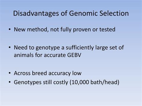 PPT Genomic Selection In Dairy Cattle PowerPoint Presentation Free