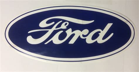 17" Ford Oval Decal