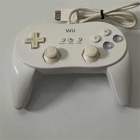 Genuine Nintendo Wii Classic Pro Controller Official White Retro Unit