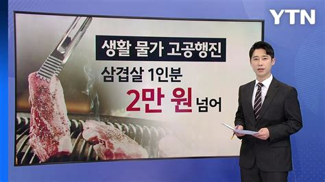 삼겹살 1인분 2만 원 앵커리포트 Ytn Youtube