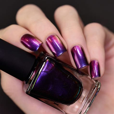 Tilted Purple To Orange Ultra Chrome Nail Polish By Ilnp