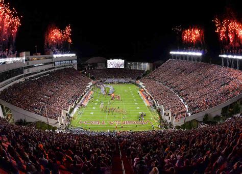 Clemson Football Stadium At Night