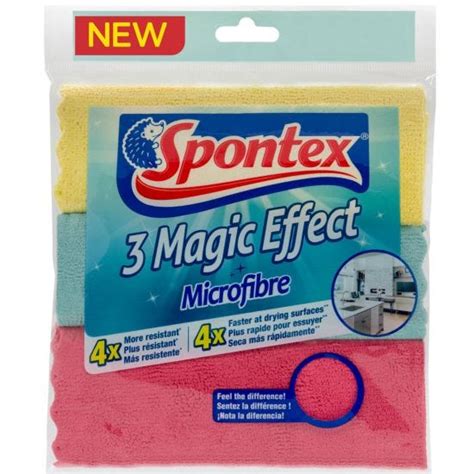 Spontex Magic Effect Microfibre Cloths 3 Pack Robert Dyas