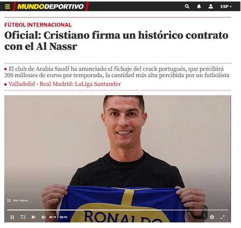 Cristiano Ronaldo Jugará En Arabia Así Reaccionó La Prensa Por Su