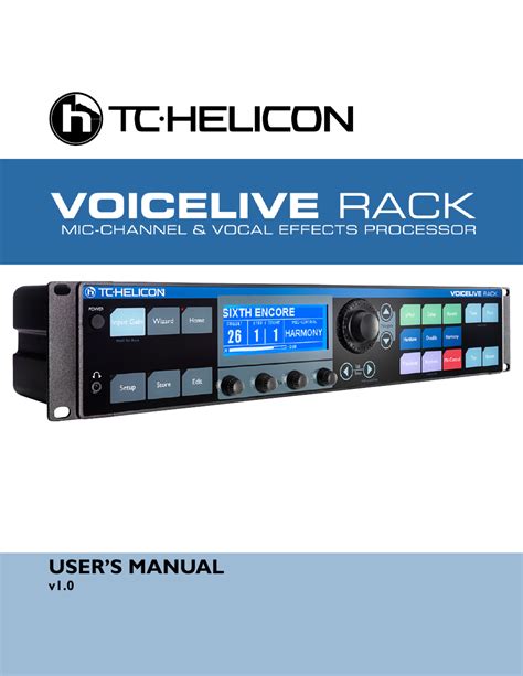 TC-Helicon VoiceLive Rack Full User's Manual User Manual | 89 pages ...