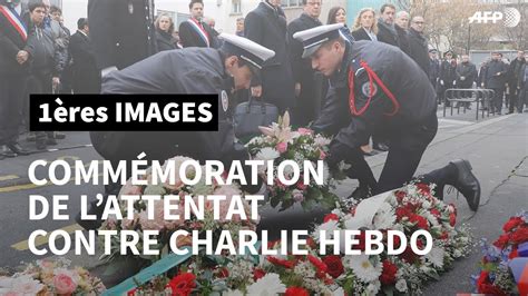 Cinq ans après commémoration de lattentat contre Charlie Hebdo AFP