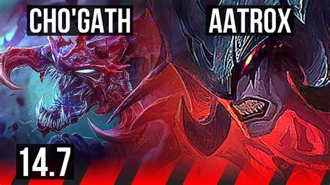 CHO GATH Vs AATROX TOP 1300 Games 10 2 7 Legendary EUW Master