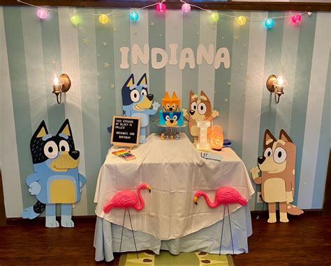 Bluey Birthday Party Party Backdrop Kids Birthday Party Kids