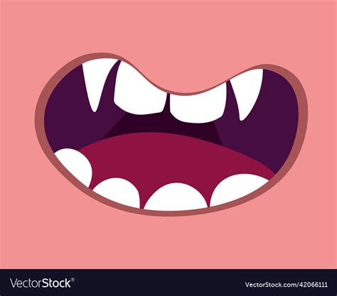 Monster Mouth Royalty Free Vector Image Vectorstock