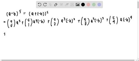 Solveduse The Binomial Theorem To Expand Each Binomial A B5