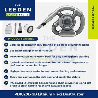 Black Decker Pd L Gb V Lithium Flexi Dustbuster By Leeden Online