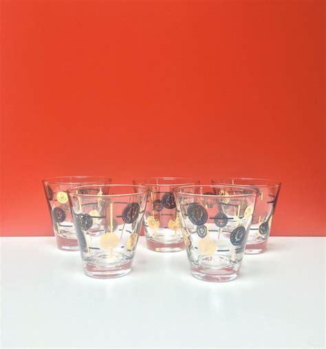 Libbey Old Coin Double Old Fashioned Glasses Set Of 5 Etsy Old Coins Glasses Fashion Old