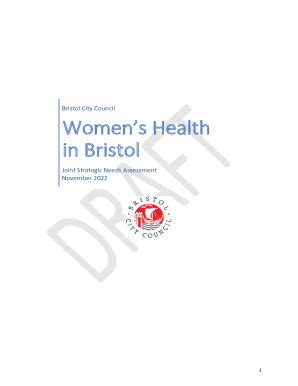 Fillable Online Democracy Bristol Gov Women S Health Task Group