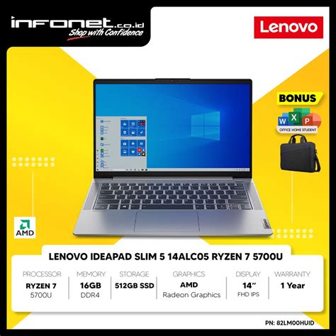 Jual Lenovo Ideapad Slim 5 14alc05 Ryzen 7 5700u 16gb 512gb Ssd Amd