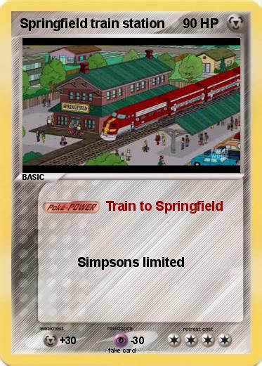 Pokémon Springfield train station - Train to Springfield - My Pokemon Card