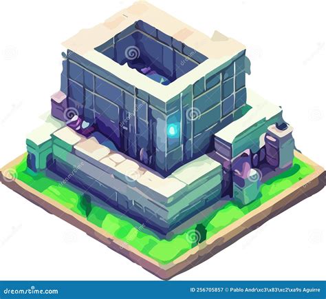 Vector Isometric Low Poly City Stock Vector Illustration Of Town