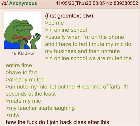 Anon Goes To School Online Rgreentext Greentext Stories Know