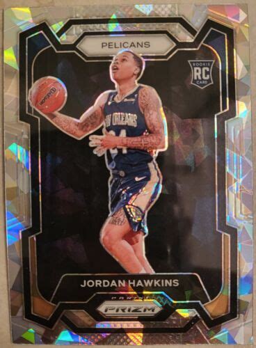 Panini Prizm Jordan Hawkins Cracked Ice Rc Rookie Pelicans