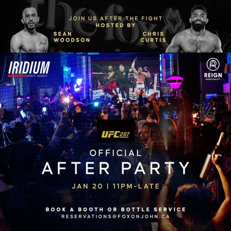 Ufc Official After Party Hosted By Sean Woodson And Chris Curtis