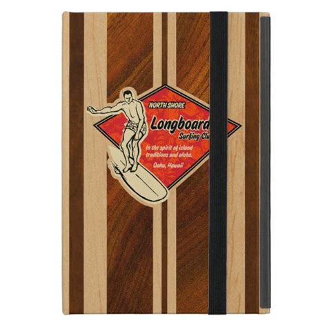 Waimea Surfboard Hawaiian Faux Wood Ipad Mini Cover Zazzle Ipad Mini Cover Faux Wood Ipad