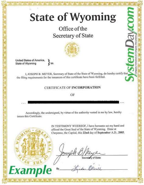 Wyoming Certificate Of Formation Llc Bible