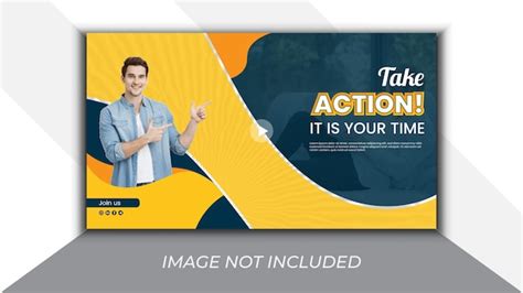 Premium Vector Creative Youtube Thumbnail Design Template Vector