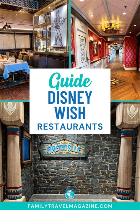 Guide To The Disney Wish Restaurants And Bars Disney Cruise Vacation