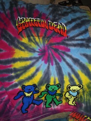 Grateful Dead T Shirt Tye Dye With Dancing Bears Wow Medium M Size Ebay