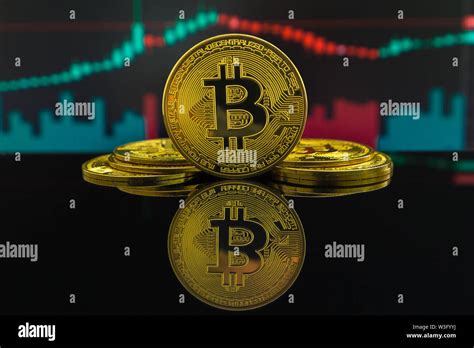 Uptrend And Downtrend Of Bitcoin Cryptocurrency Shown By Green And Red