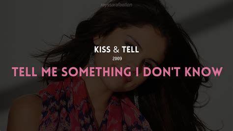 Selena Gomez Tell Me Something I Dont Know [legendado] Youtube