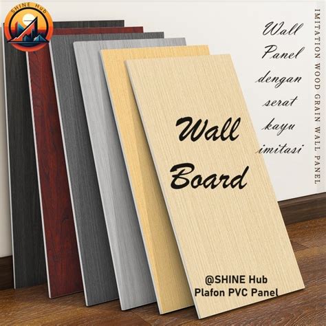 Jual Wallboard Pvc Marmer Kayu Hiasan Dinding Ukuran Meter X Cm