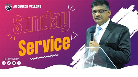 Live Sunday Service 30th JAN 2022 AG Church Vellore Rev