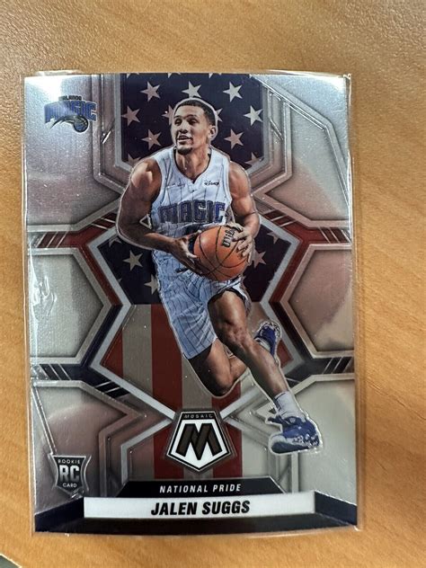 2021 22 Panini Mosaic Jalen Suggs National Pride Silver Prizm RC 256